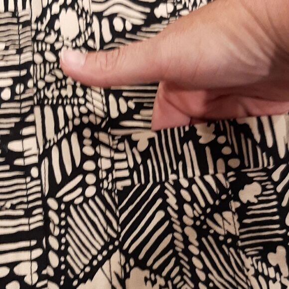 NWOT Ruby Rd Cream and Black Print Jacket - Picture 7 of 9